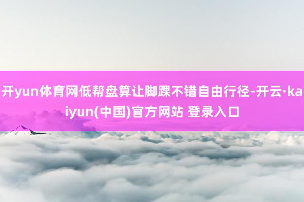 开yun体育网低帮盘算让脚踝不错自由行径-开云·kaiyun(中国)官方网站 登录入口