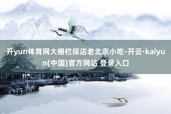 开yun体育网大栅栏探店老北京小吃-开云·kaiyun(中国)官方网站 登录入口