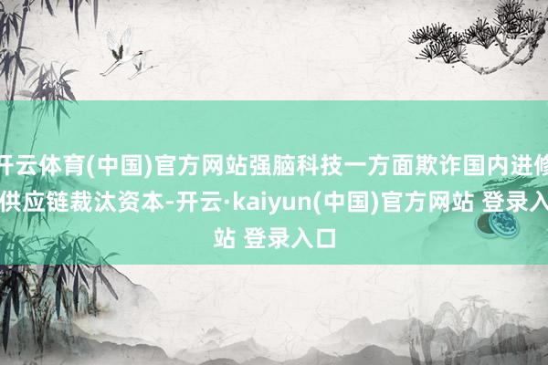 开云体育(中国)官方网站强脑科技一方面欺诈国内进修的供应链裁汰资本-开云·kaiyun(中国)官方网站 登录入口