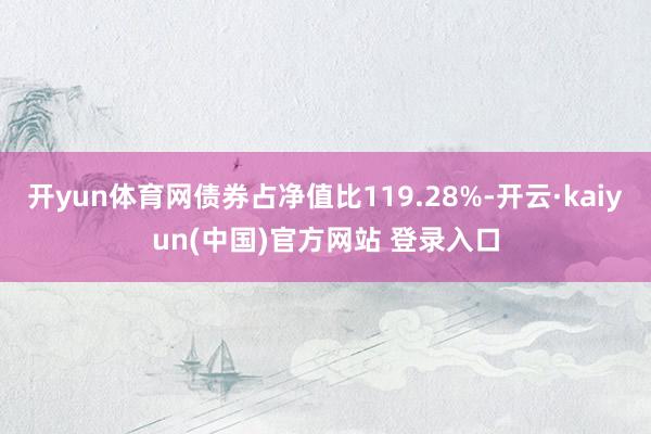 开yun体育网债券占净值比119.28%-开云·kaiyun(中国)官方网站 登录入口