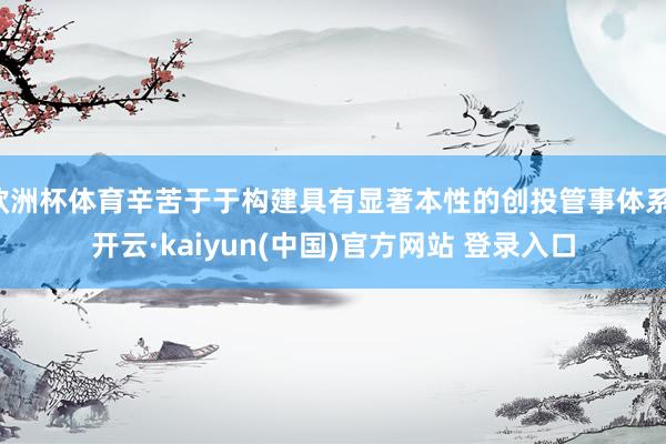 欧洲杯体育辛苦于于构建具有显著本性的创投管事体系-开云·kaiyun(中国)官方网站 登录入口