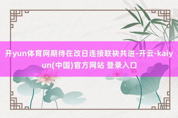 开yun体育网期待在改日连接联袂共进-开云·kaiyun(中国)官方网站 登录入口